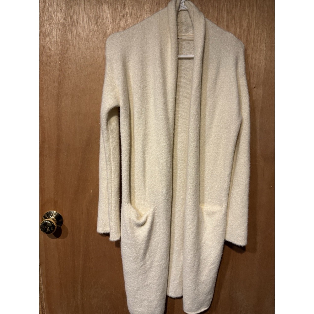Anthropologie Sleeping On Snow XXS Oversized Cartigan Ivory Wool Alpaca Blend